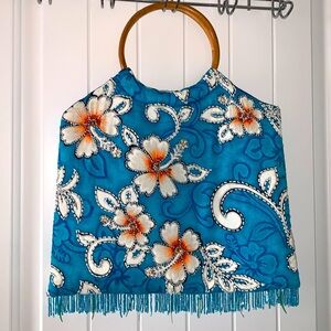 EUC Vintage Large Hawaiian Beaded Purse